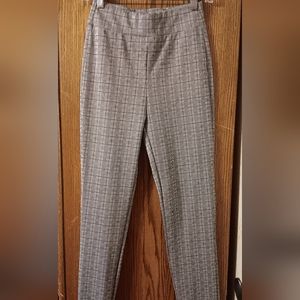 Women's Leggings Pants Pencil Foot, XS-Small Grey & Black